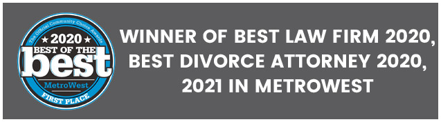 Winner of best law firm best divorce attorney metrowest in 2020